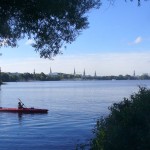 Lake Alster in Hamburg/Germany